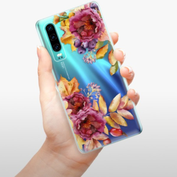 Silikonové pouzdro iSaprio - Huawei P30 - Podzimní Květiny
