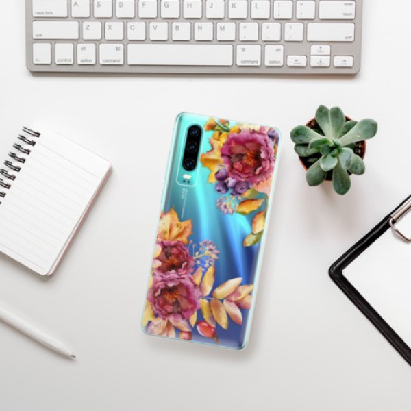 Silikonové pouzdro iSaprio - Huawei P30 - Podzimní Květiny