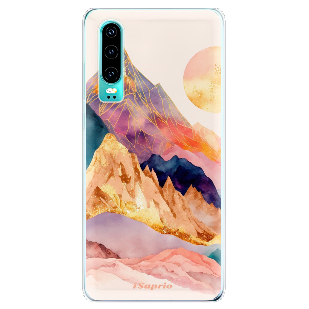 Odolné silikonové pouzdro iSaprio - Abstract Mountains - Huawei P30