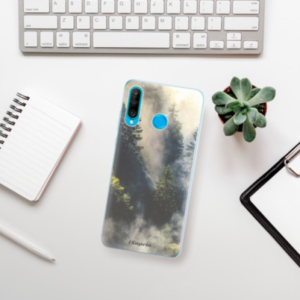 Silikonové pouzdro iSaprio - Huawei P30 Lite - Les v Mlze 01