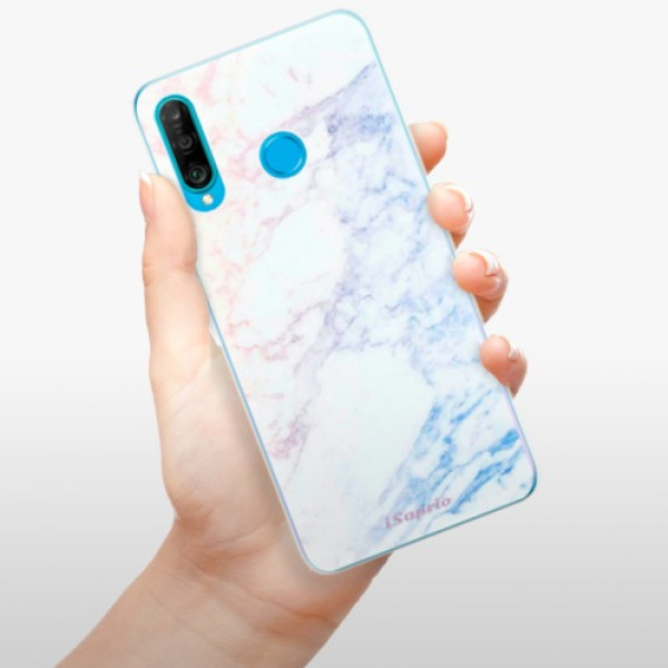 Silikonové pouzdro iSaprio - Huawei P30 Lite - Duhový Mramor 10