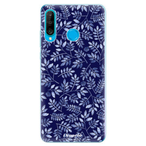 Silikonové pouzdro iSaprio - Huawei P30 Lite - Blue Leaves 05
