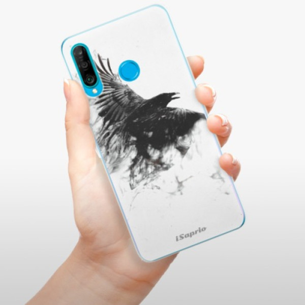 Silikonové pouzdro iSaprio - Huawei P30 Lite - Havran 01