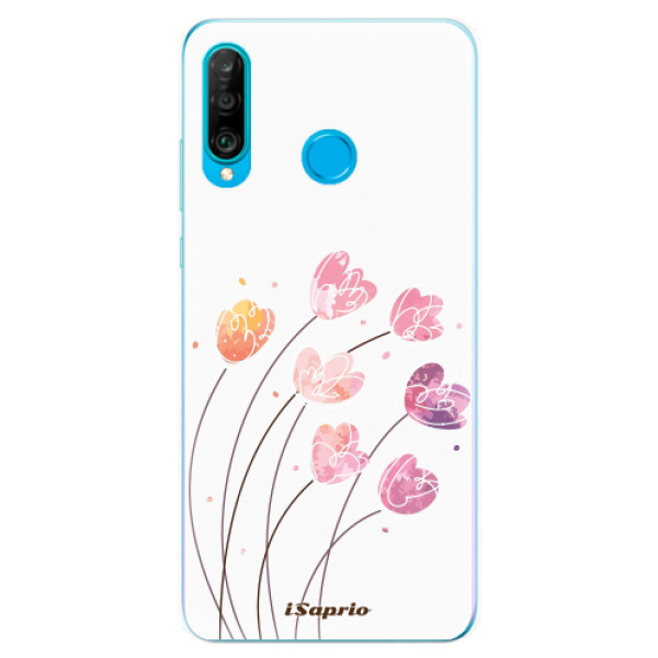 Silikonové odolné pouzdro iSaprio Květinky 14 na mobil Huawei P30 Lite (Silikonový odolný kryt, obal, pouzdro iSaprio Květinky 14 na mobilní telefon Huawei P30 Lite)