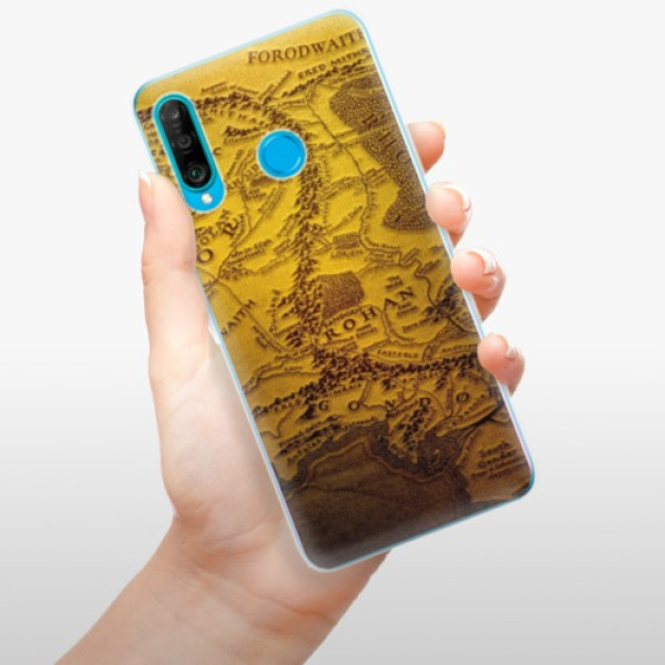Silikonové pouzdro iSaprio - Huawei P30 Lite - Stará Mapa