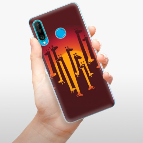 Silikonové pouzdro iSaprio - Huawei P30 Lite - Žirafy 01