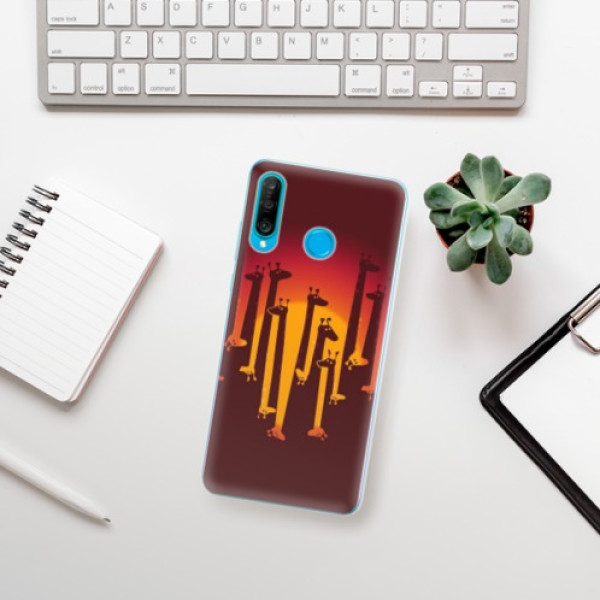 Silikonové pouzdro iSaprio - Huawei P30 Lite - Žirafy 01