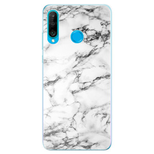 Silikonové pouzdro iSaprio - Huawei P30 Lite - Bílý Mramor 01