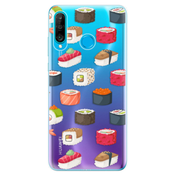 Silikonové odolné pouzdro iSaprio Sushi na mobil Huawei P30 Lite (Silikonový odolný kryt, obal, pouzdro iSaprio Sushi na mobilní telefon Huawei P30 Lite)