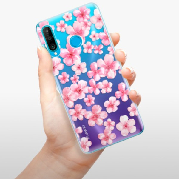 Silikonové pouzdro iSaprio - Huawei P30 Lite - Malé Růžové Květy 05