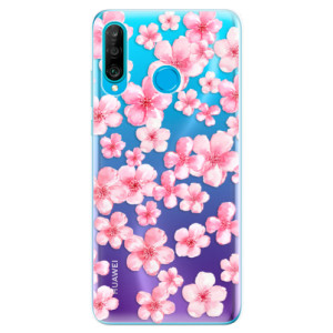 Silikonové pouzdro iSaprio - Huawei P30 Lite - Malé Růžové Květy 05