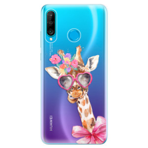 Silikonové pouzdro iSaprio - Huawei P30 Lite - Žirafa Dámička