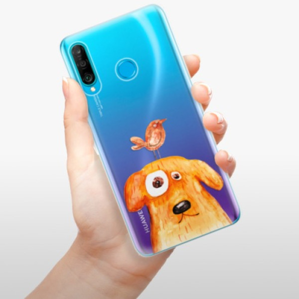 Silikonové pouzdro iSaprio - Huawei P30 Lite - Pejsek a Ptáček