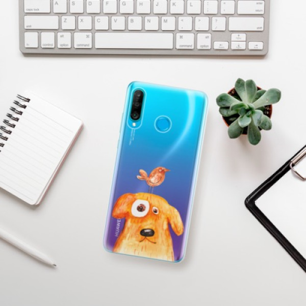 Silikonové pouzdro iSaprio - Huawei P30 Lite - Pejsek a Ptáček