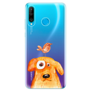 Silikonové pouzdro iSaprio - Huawei P30 Lite - Pejsek a Ptáček