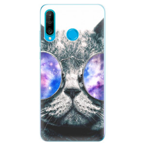 Silikonové pouzdro iSaprio - Huawei P30 Lite - Galaktická Číča