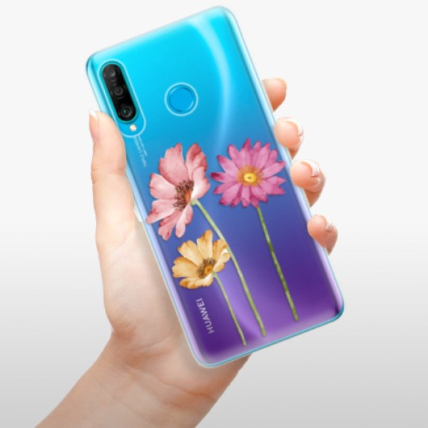 Silikonové pouzdro iSaprio - Huawei P30 Lite - Tři Květiny