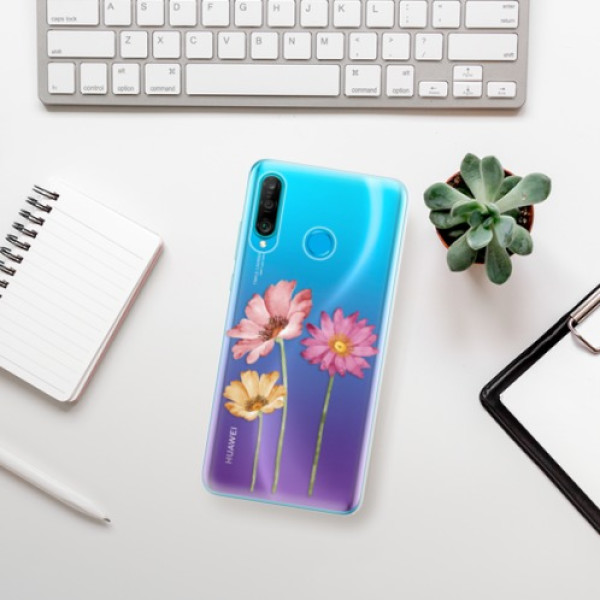 Silikonové pouzdro iSaprio - Huawei P30 Lite - Tři Květiny