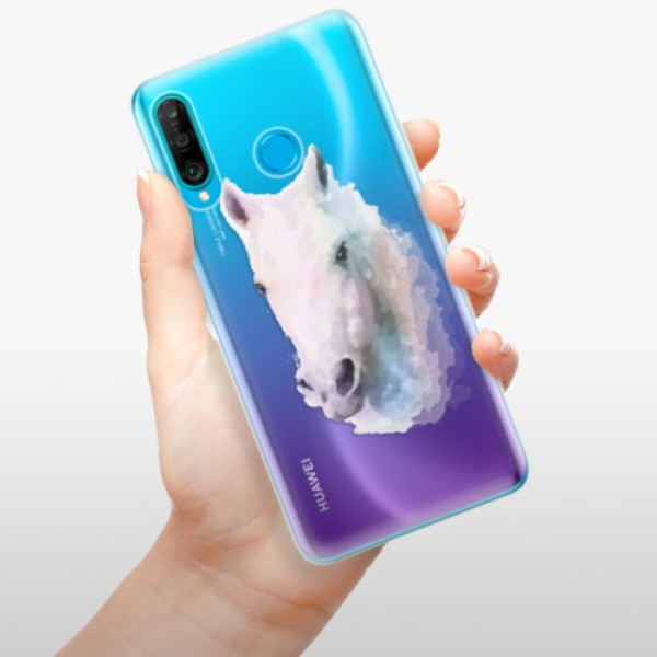 Silikonové pouzdro iSaprio - Huawei P30 Lite - Bílý kůň 01