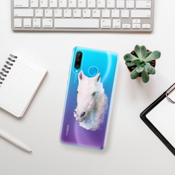 Silikonové pouzdro iSaprio - Huawei P30 Lite - Bílý kůň 01