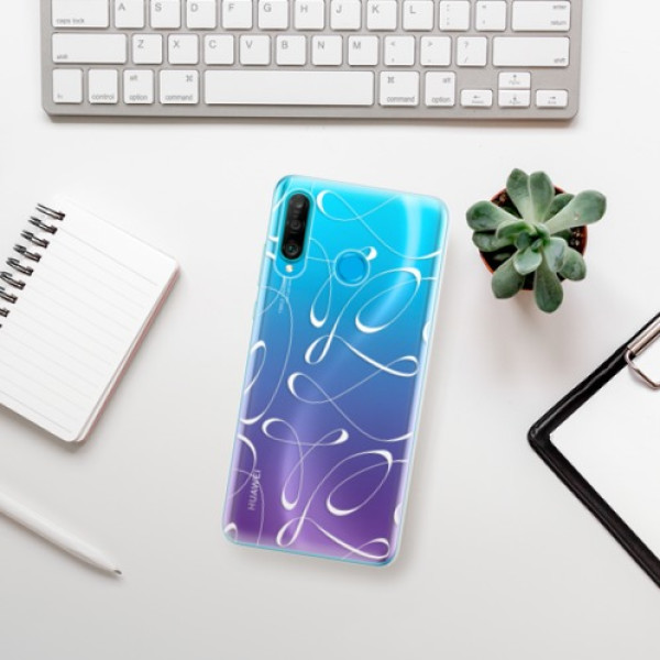 Silikonové pouzdro iSaprio - Huawei P30 Lite - Fancy bílé