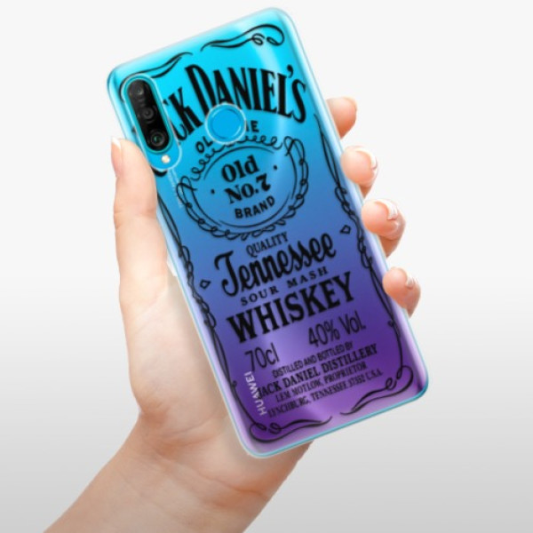 Silikonové pouzdro iSaprio - Huawei P30 Lite - Transparentí Black Jack