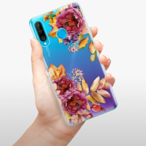 Silikonové pouzdro iSaprio - Huawei P30 Lite - Podzimní Květiny