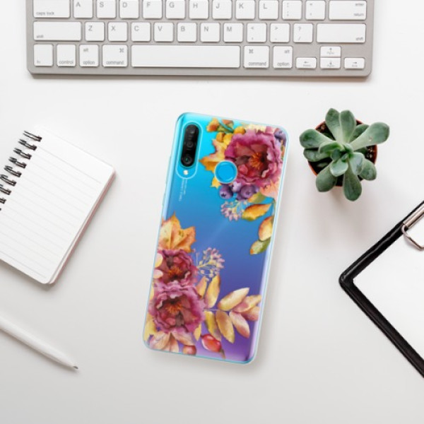 Silikonové pouzdro iSaprio - Huawei P30 Lite - Podzimní Květiny