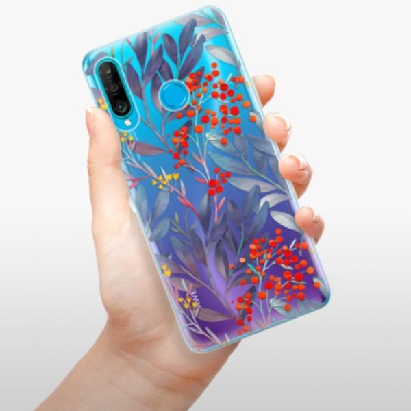 Silikonové pouzdro iSaprio - Huawei P30 Lite - Jeřabiny