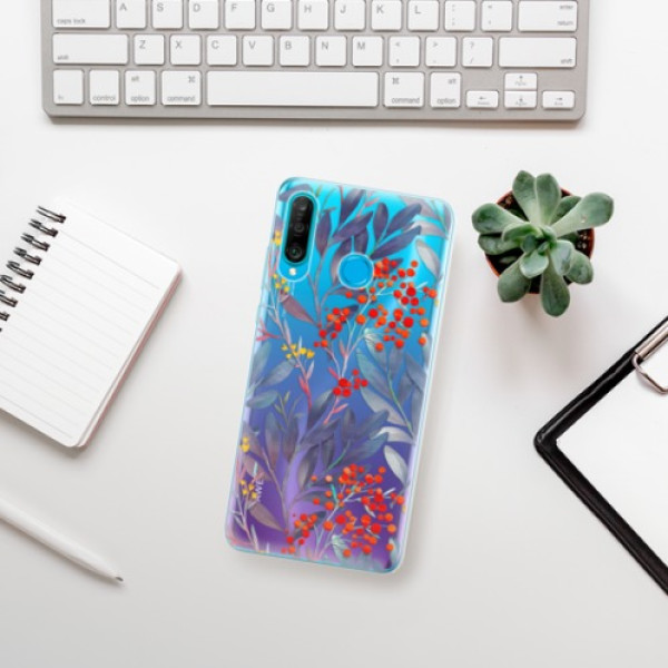 Silikonové pouzdro iSaprio - Huawei P30 Lite - Jeřabiny