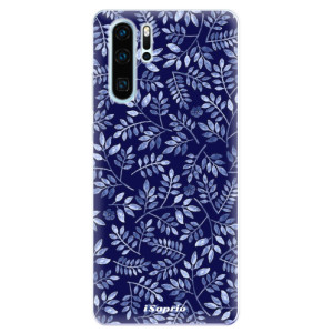 Silikonové pouzdro iSaprio - Huawei P30 Pro - Blue Leaves 05