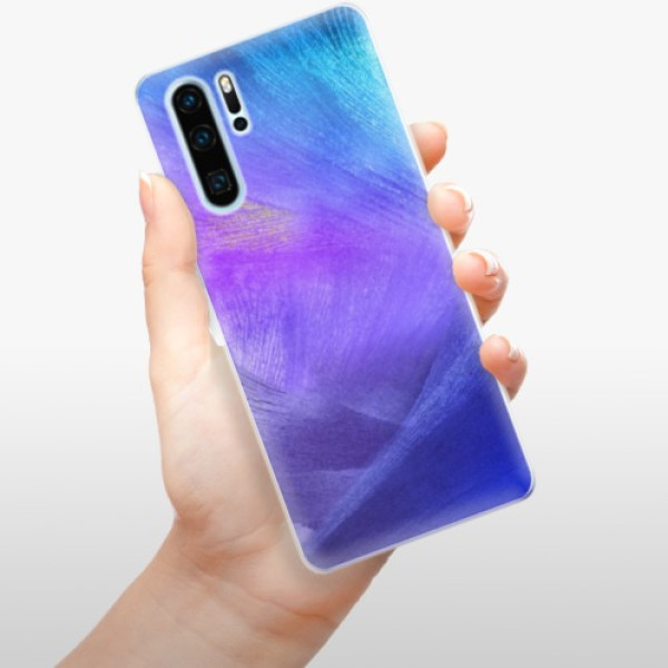 Silikonové pouzdro iSaprio - Huawei P30 Pro - Fialové Peří
