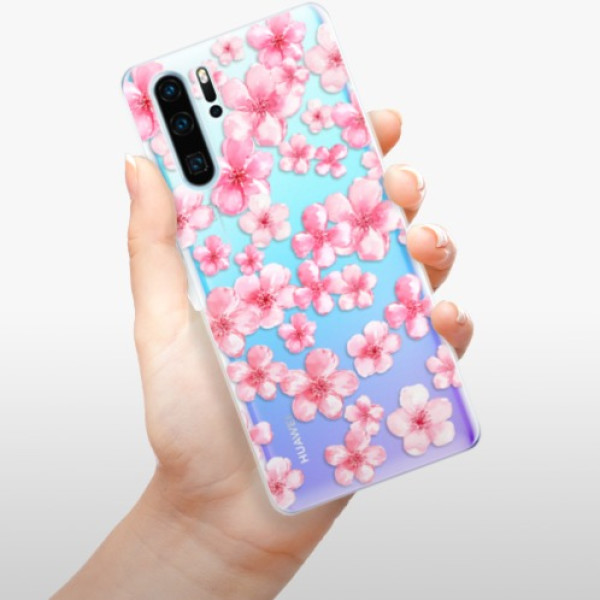 Silikonové pouzdro iSaprio - Huawei P30 Pro - Malé Růžové Květy 05