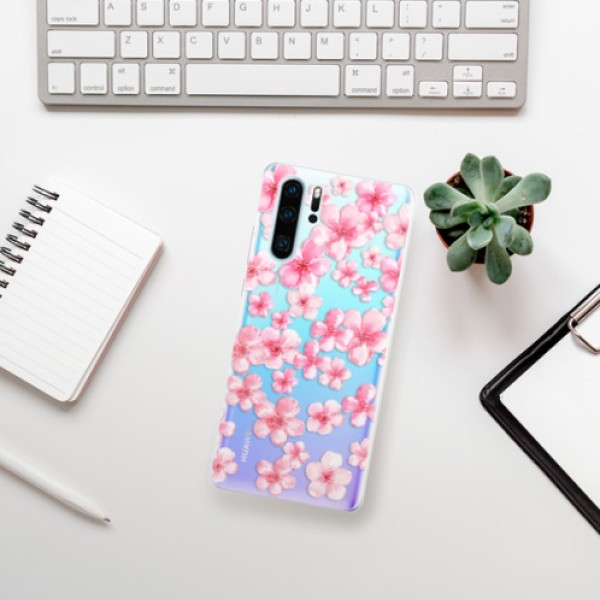 Silikonové pouzdro iSaprio - Huawei P30 Pro - Malé Růžové Květy 05
