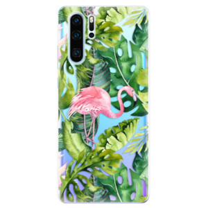 Silikonové pouzdro iSaprio - Huawei P30 Pro - Plameňák v Džungli 02