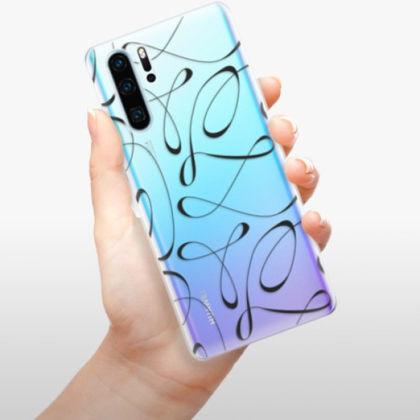 Silikonové pouzdro iSaprio - Huawei P30 Pro - Fancy černé