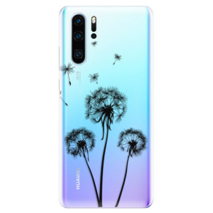 Silikonové pouzdro iSaprio - Huawei P30 Pro - Tři Černé Pampelišky