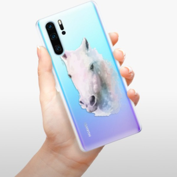 Silikonové pouzdro iSaprio - Huawei P30 Pro - Bílý kůň 01