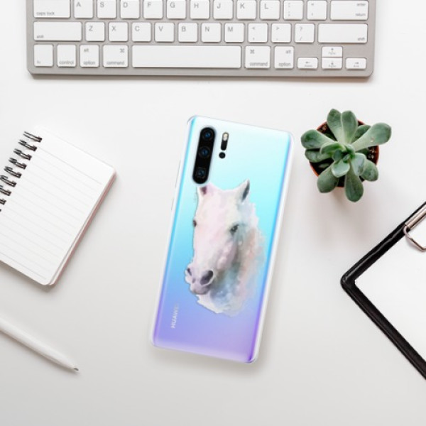 Silikonové pouzdro iSaprio - Huawei P30 Pro - Bílý kůň 01
