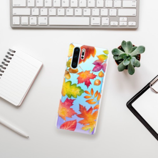 Silikonové pouzdro iSaprio - Huawei P30 Pro - Podzimní Lístečky
