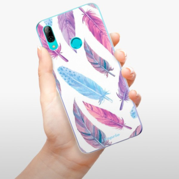 Silikonové pouzdro iSaprio - Huawei P Smart 2019 - Fialová Velká Pírka 10