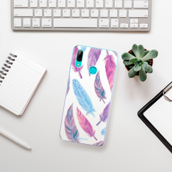 Silikonové pouzdro iSaprio - Huawei P Smart 2019 - Fialová Velká Pírka 10