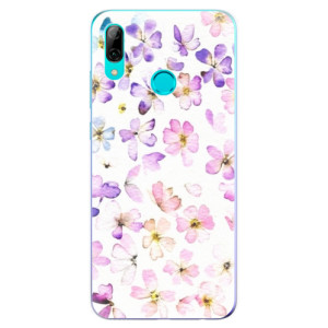 Silikonové pouzdro iSaprio - Huawei P Smart 2019 - Fialové Kvítky