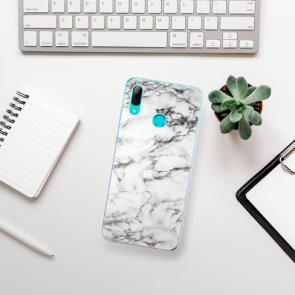 Silikonové pouzdro iSaprio - Huawei P Smart 2019 - Bílý Mramor 01