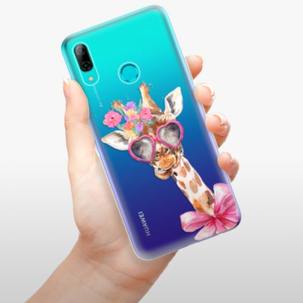 Silikonové pouzdro iSaprio - Huawei P Smart 2019 - Žirafa Dámička