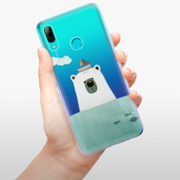 Silikonové pouzdro iSaprio - Huawei P Smart 2019 - Medvěd s Lodí