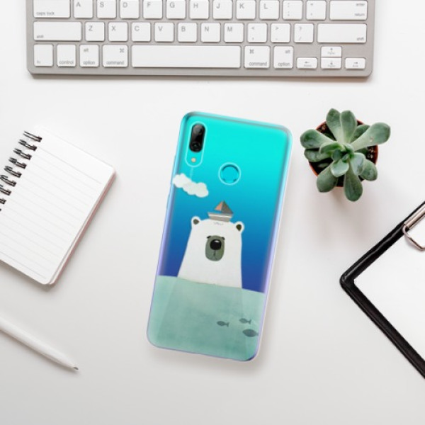 Silikonové pouzdro iSaprio - Huawei P Smart 2019 - Medvěd s Lodí