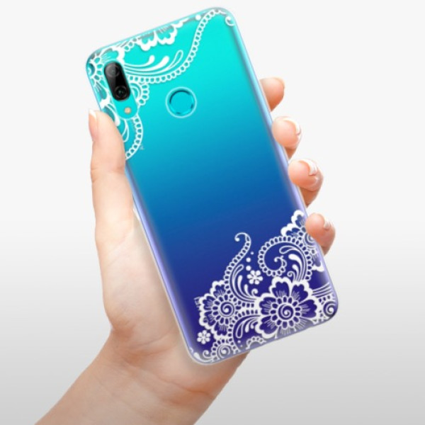 Silikonové pouzdro iSaprio - Huawei P Smart 2019 - Bílá Krajka 02