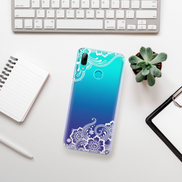 Silikonové pouzdro iSaprio - Huawei P Smart 2019 - Bílá Krajka 02