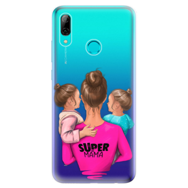 Silikonové odolné pouzdro iSaprio Super Máma Two Girls na mobil Huawei P Smart 2019 (Silikonový odolný kryt, obal, pouzdro iSaprio Super Máma Two Girls na mobilní telefon Huawei P Smart 2019)